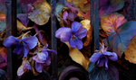 AUTUMN VIOLETS PERFUME OIL ~ Sugared Violet Petals Clove Absolute Blackberry Clean Leather Oud White Amber