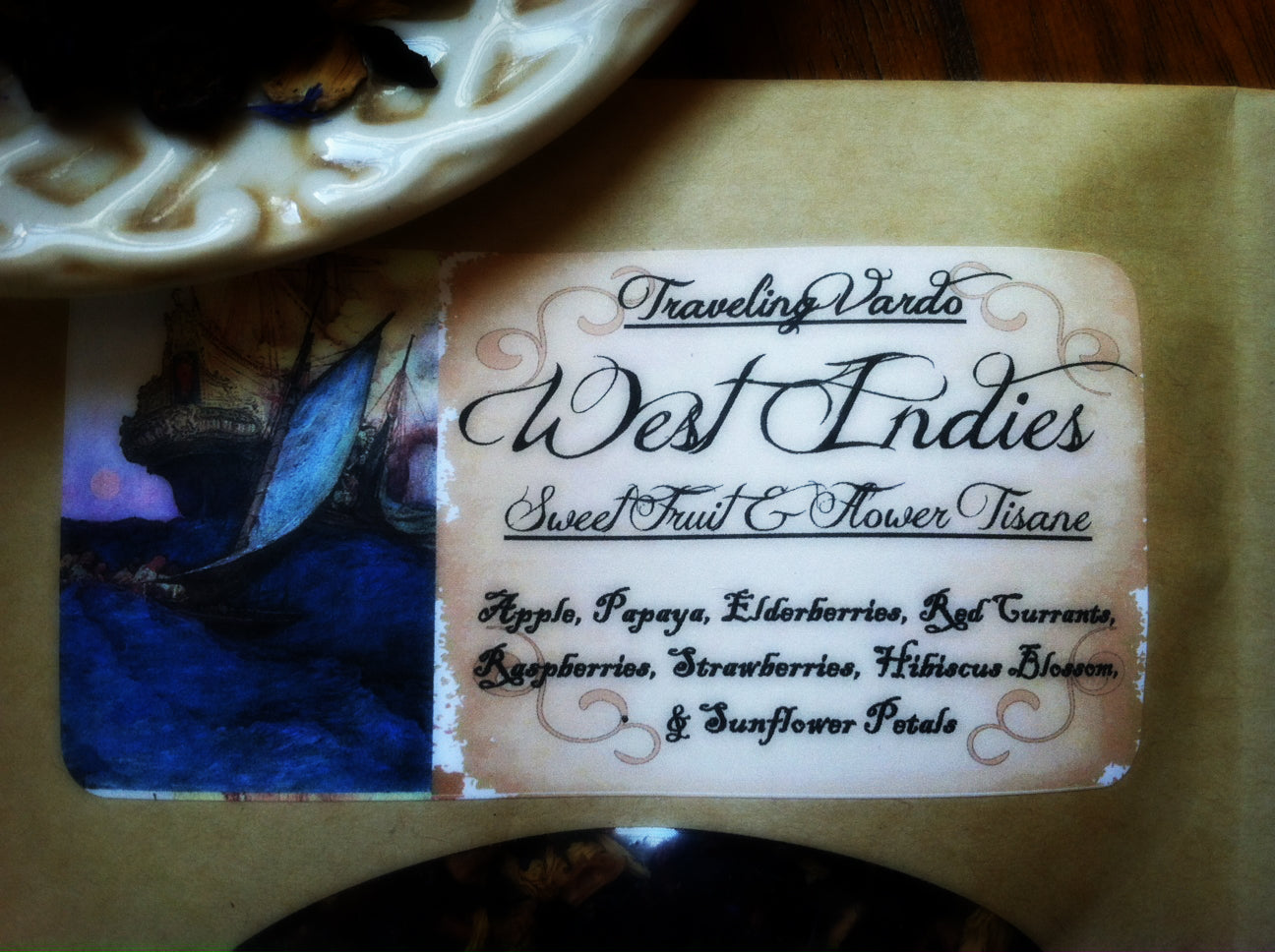 WEST INDIES ~ Premium Fruit and Flower Herbal Tea Raspberry Currant Papaya