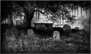 GARDEN OF GRAVES ~ Halloween Gothic Perfume Oil - Chill Night Air Damp Earth and Stone Oud Wood Wilted Rose Gardenia