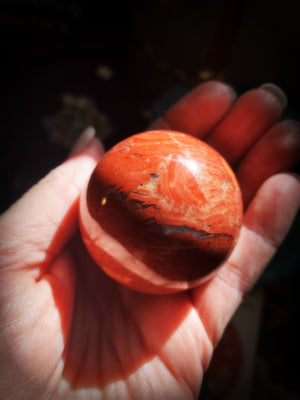 BRECCIATED JASPER SPHERE ~ For Grounding and Emotional Balance