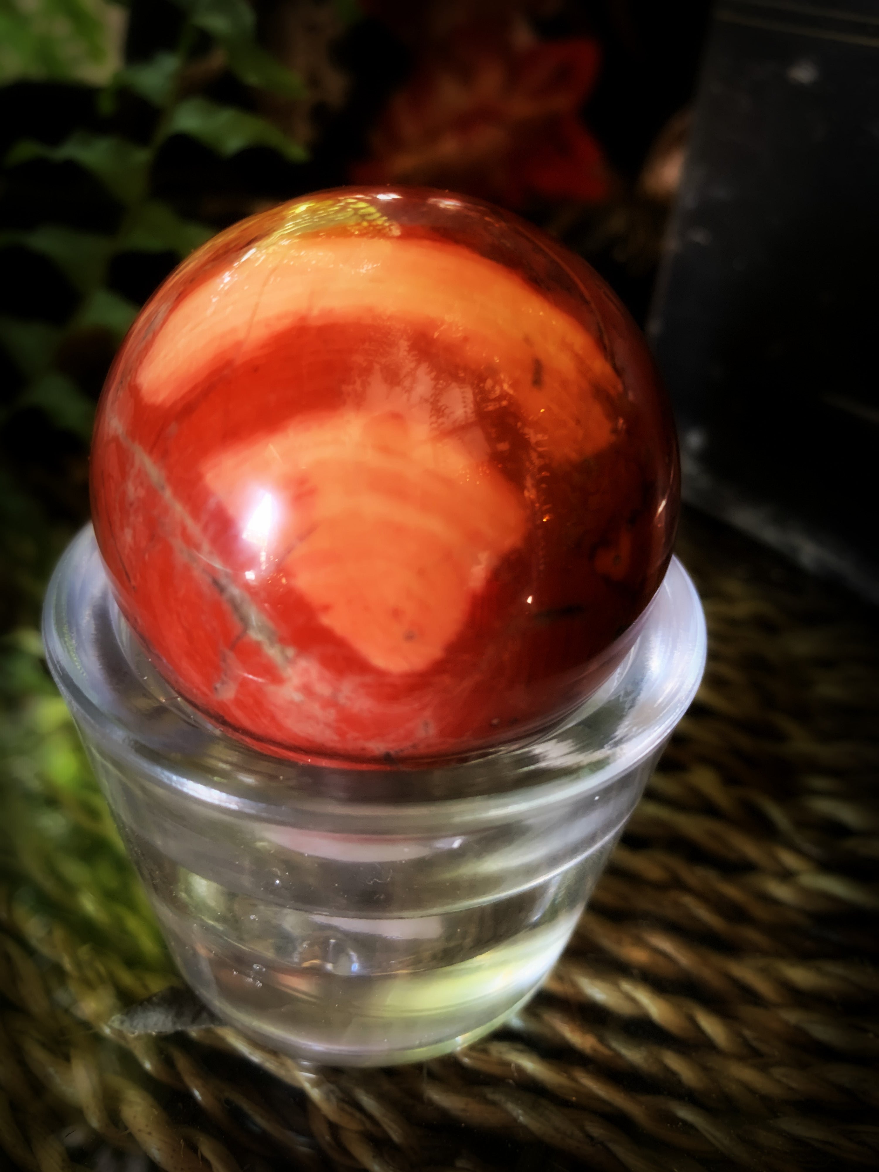 BRECCIATED JASPER SPHERE ~ For Grounding and Emotional Balance