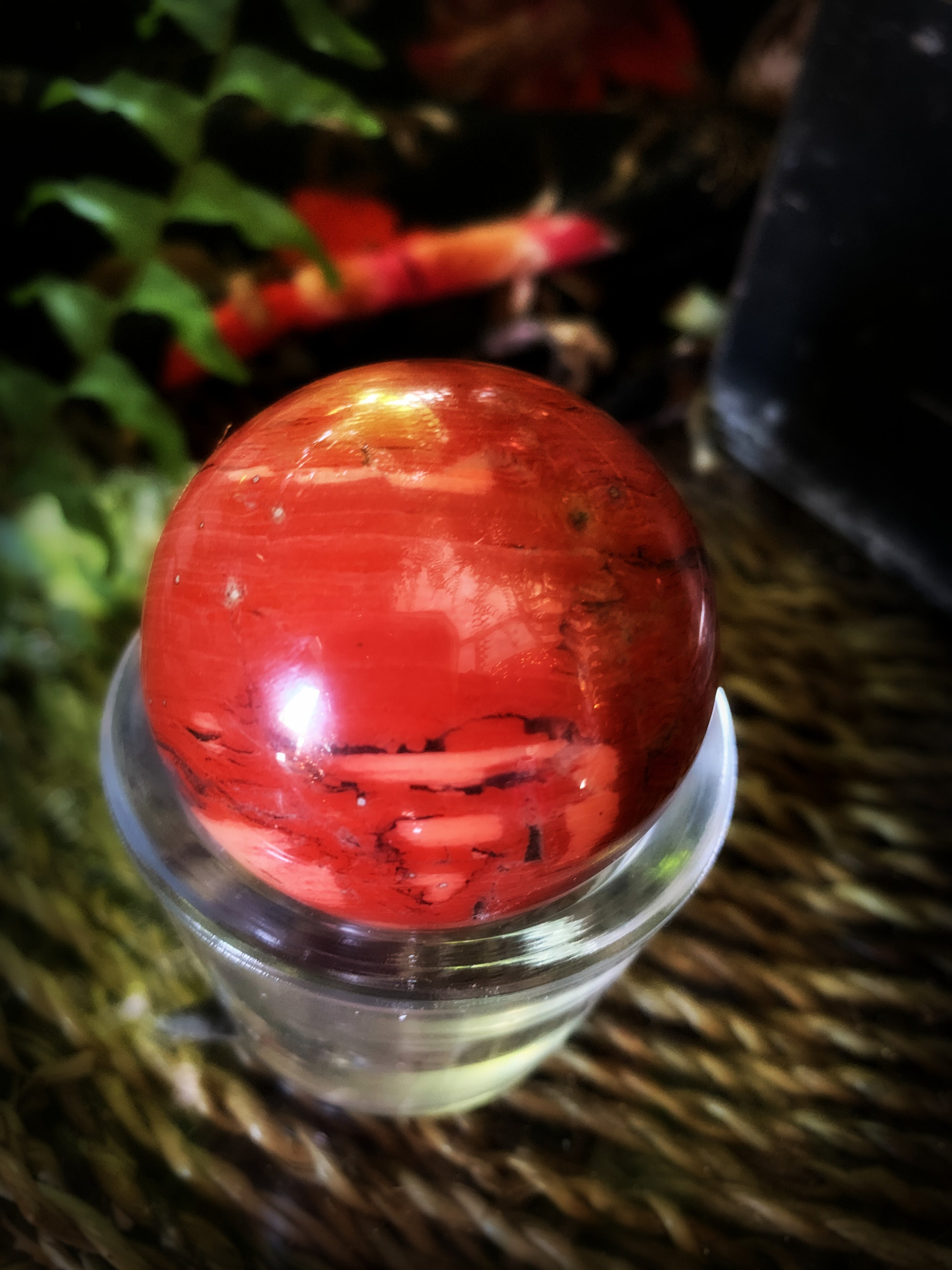 BRECCIATED JASPER SPHERE ~ For Grounding and Emotional Balance