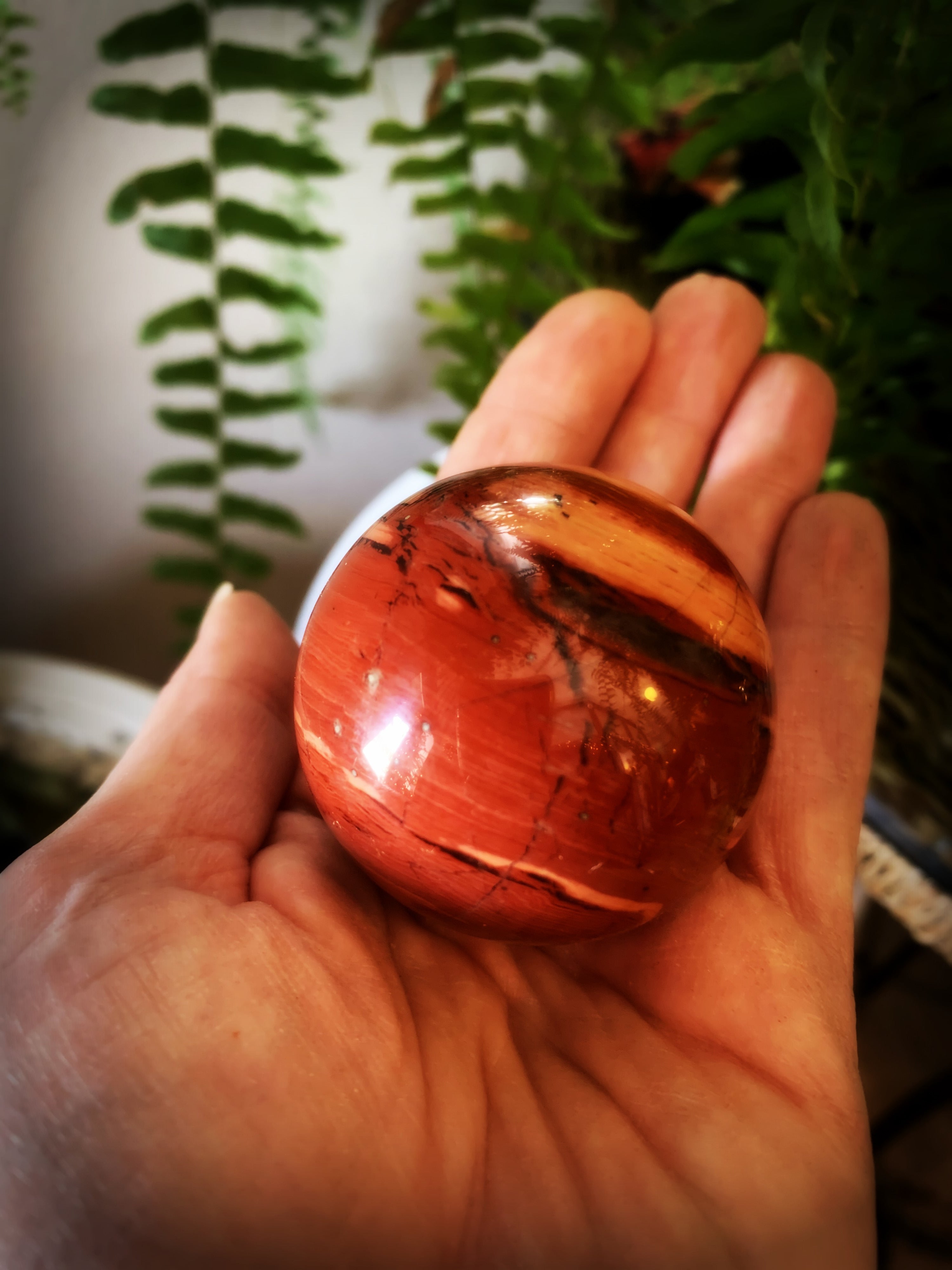 BRECCIATED JASPER SPHERE ~ For Grounding and Emotional Balance