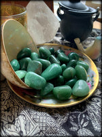 GREEN AVENTURINE TUMBLED CRYSTAL ~ For Harmony and Clarity of Purpose
