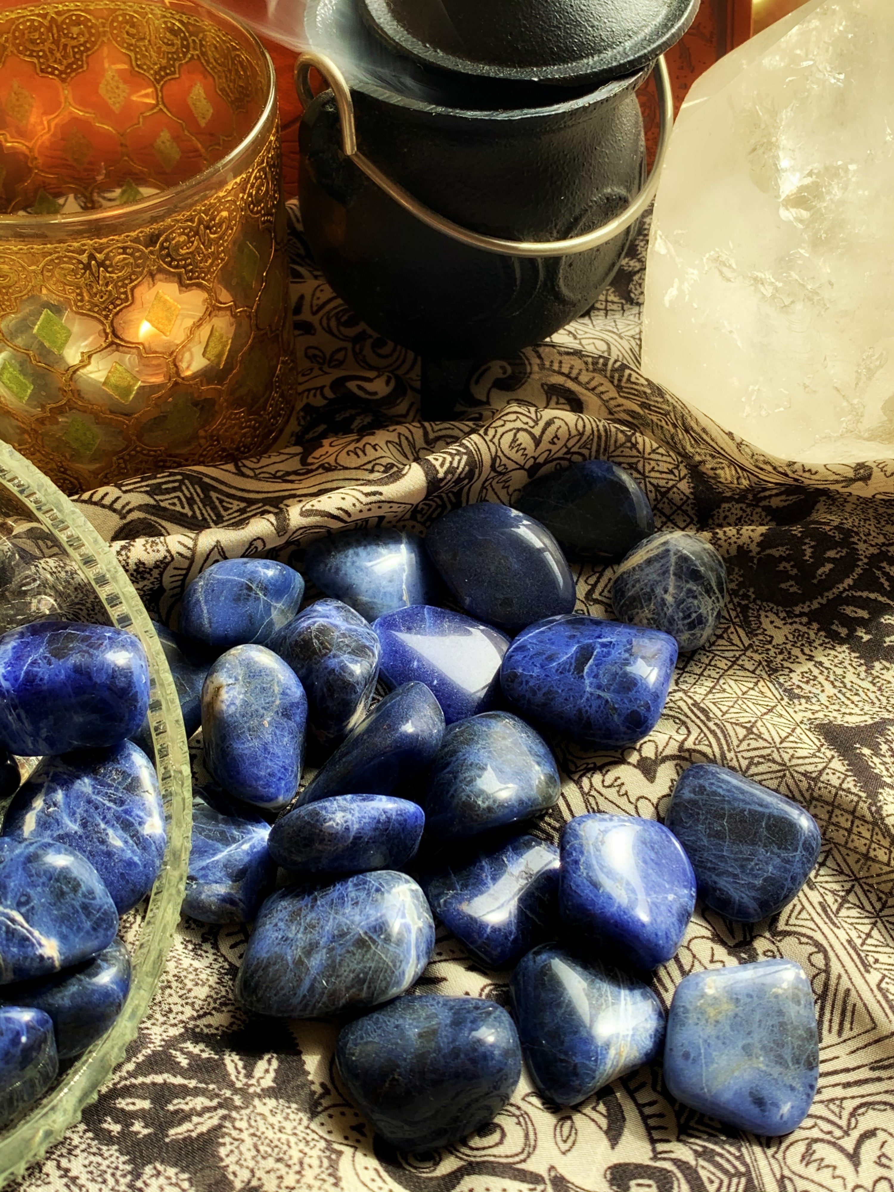 SODALITE TUMBLED CRYSTAL ~ For Spiritual Perception and Deepening Meditation