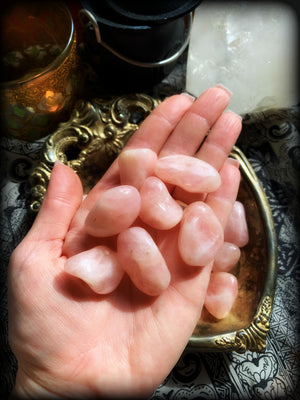 ROSE QUARTZ TUMBLED CRYSTAL ~ For Self Love, Trust, and Harmony