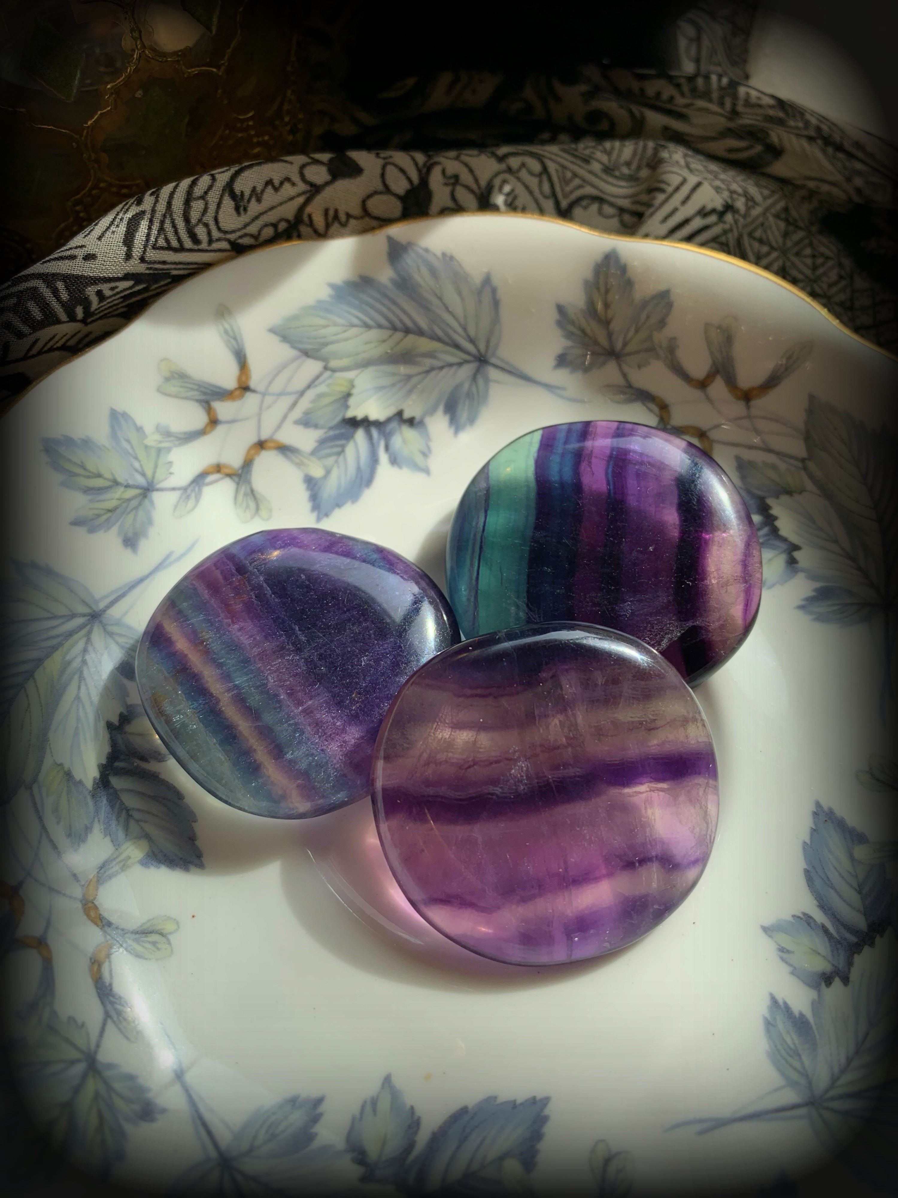 FLUORITE POLISHED CARRY STONE ~ For Mental Clarity and Heighening Intuitive Abilities