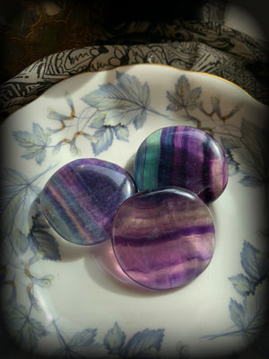 FLUORITE POLISHED CARRY STONE ~ For Mental Clarity and Heighening Intuitive Abilities