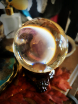 CRYSTAL GAZING GLOBE ~ For Scrying and Spirit Connection