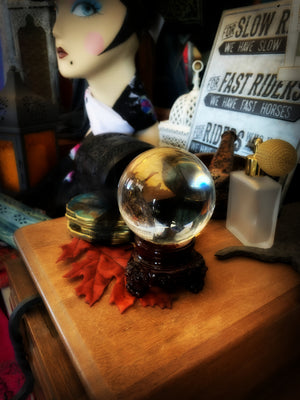 CRYSTAL GAZING GLOBE ~ For Scrying and Spirit Connection