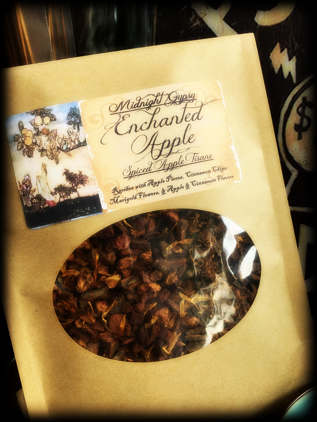 ENCHANTED APPLE ~ Premium Spiced Apple Cinnamon Marigold Rooibos Tea