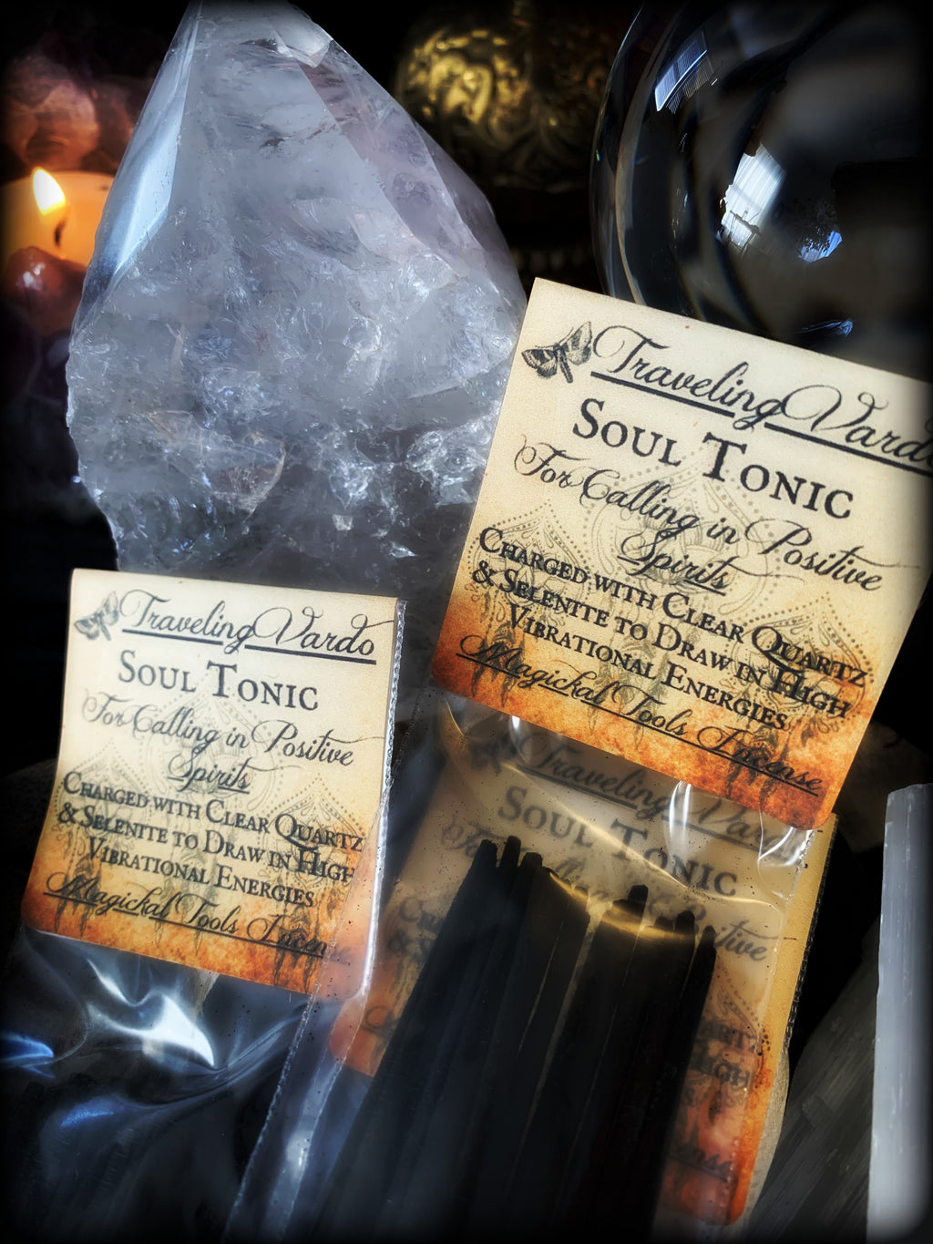 SOUL TONIC ~ Magickal Tools Incense for Calling in Positive Spirits and High Vibrational Energies