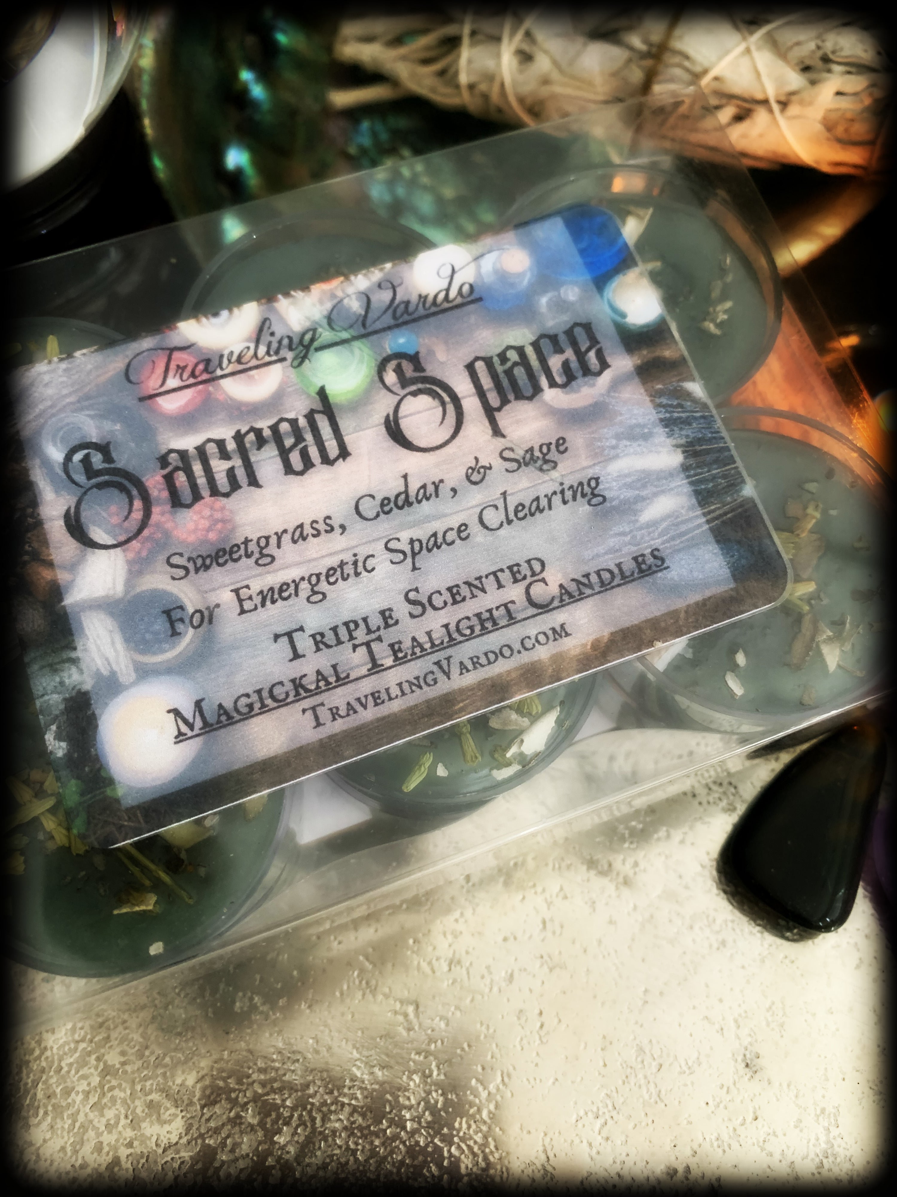 SACRED SPACE ~ Hand Poured Highly Fragranced Magickal Tealight Candles
