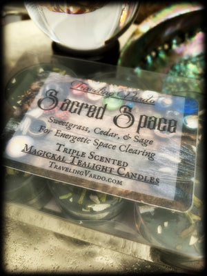 SACRED SPACE ~ Hand Poured Highly Fragranced Magickal Tealight Candles