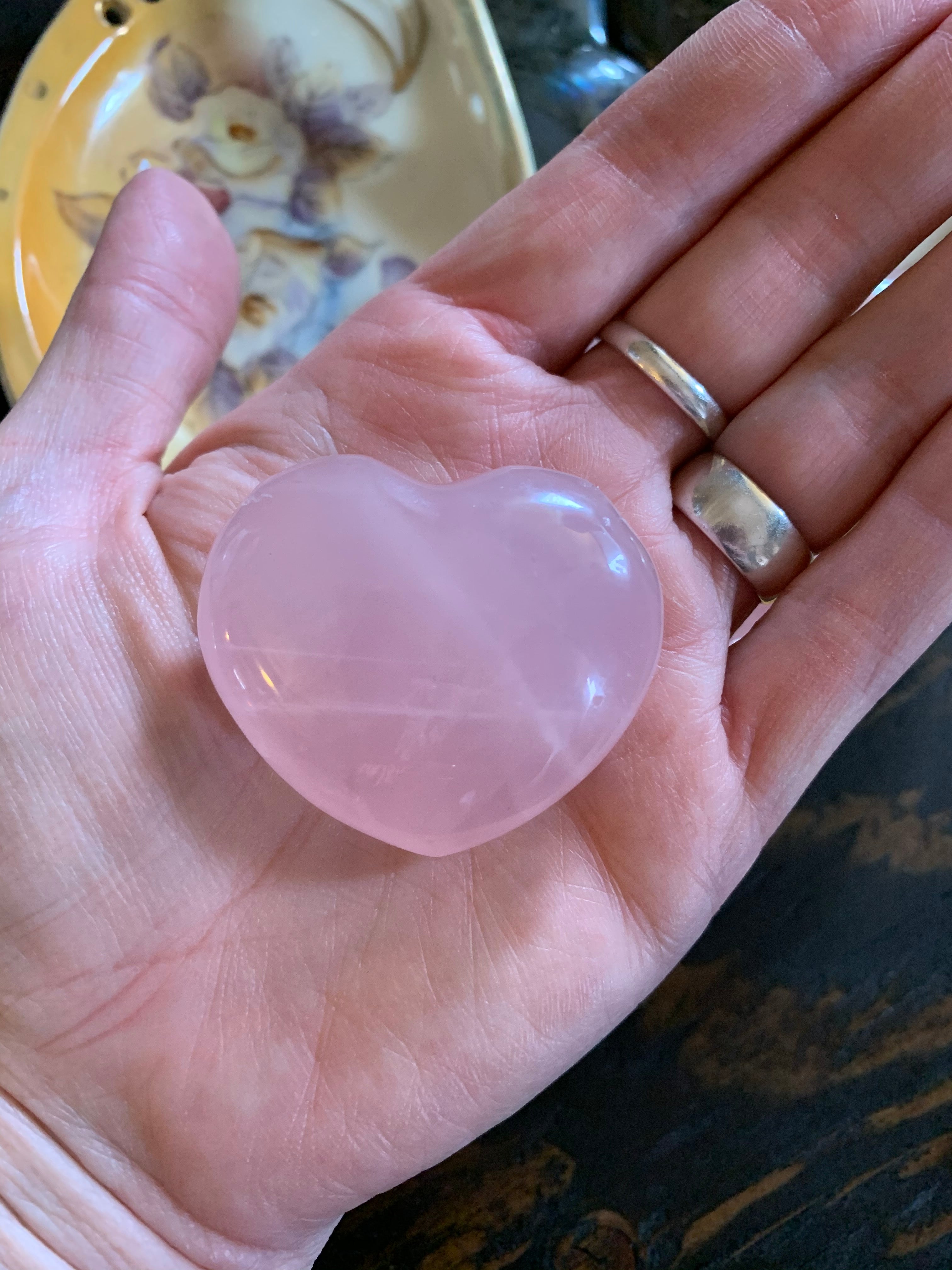 ROSE QUARTZ CRYSTAL HEART ~ For Unconditional Love and Healing the Heart Chakra
