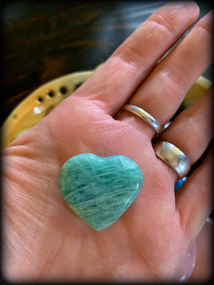 AMAZONITE CRYSTAL HEART ~ For Inspiring Optimism and Hope