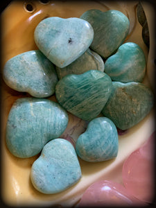 AMAZONITE CRYSTAL HEART ~ For Inspiring Optimism and Hope