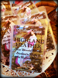 HIGHLAND HEATHER ~ Highly Fragranced Soy Blend Wax Tarts